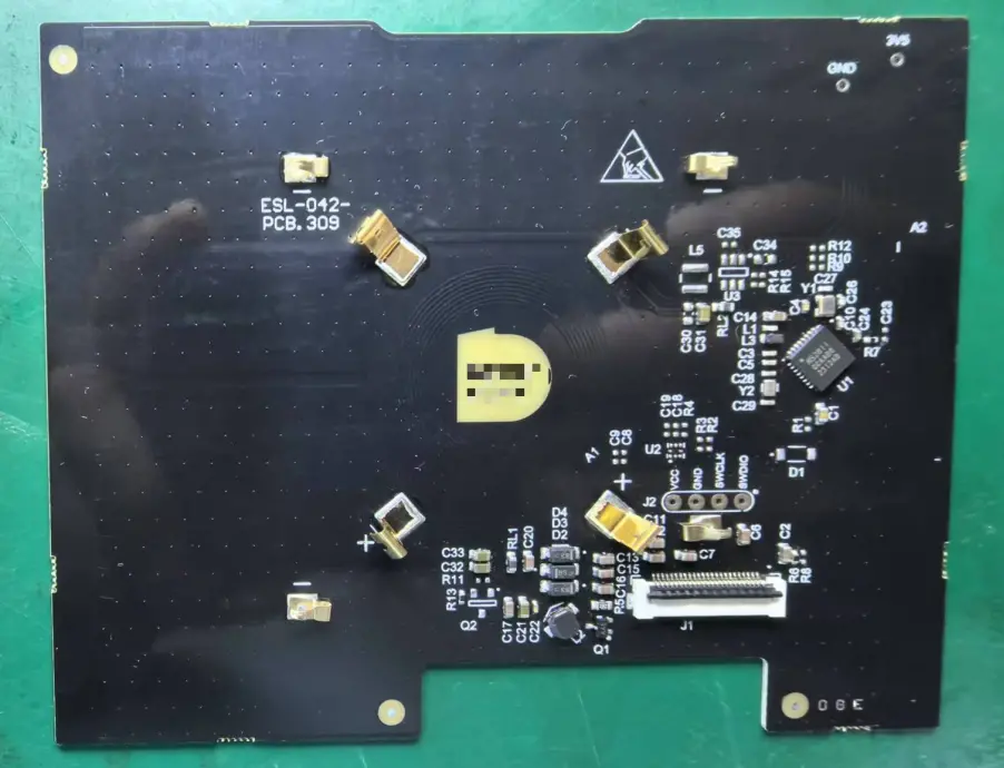 Etiquetas eletr&ocirc;nicas de prateleira EPD de 1,13 / 1,54 polegadas PCB 2,4 GHz para supermercados e lojas e tablet de tinta