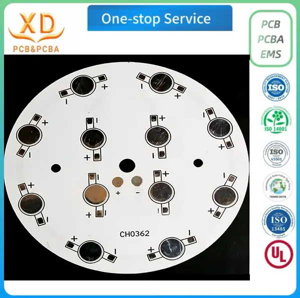 Fabricante de PCB de alum&iacute;nio LED redondo personalizado na China para introdu&ccedil;&atilde;o de ilumina&ccedil;&atilde;o OEM
